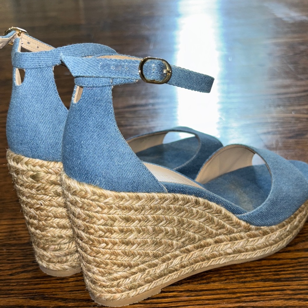 Stuart Weitzman Espadrille Wedge Sandals